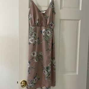 ASTR the label floral wrap dress